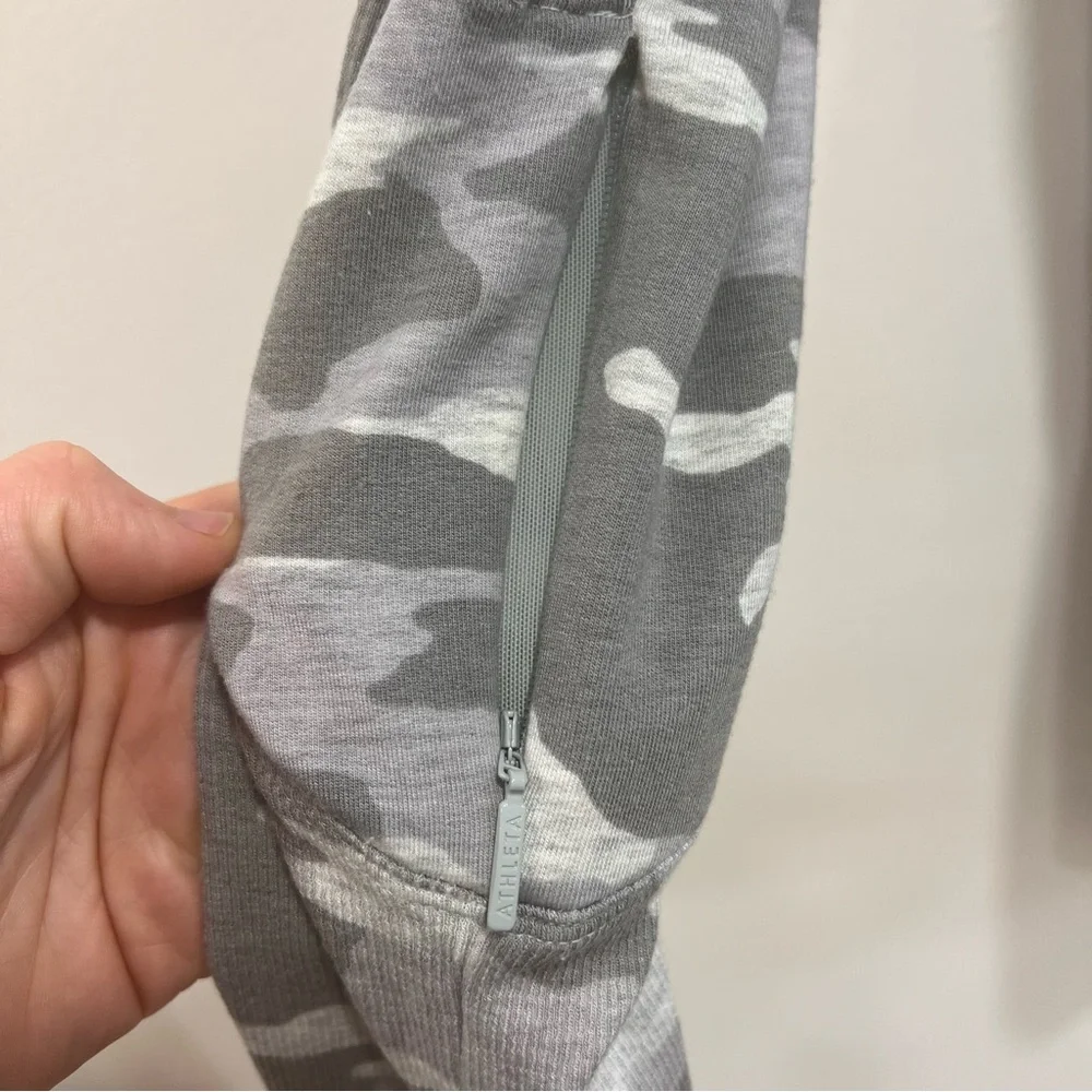 Athleta Balance Camo Luxe Sweatshirt Dress Athleisure Travel Long Sleeve, XS - Picture 5 of 11